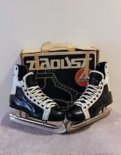 Vintage 1960s Daoust National 100 Black Leather Pro Skates Like