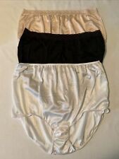 12 Plus Underwear Soft Silky Nylon Woman Man Granny panties Briefs Waist  42-48