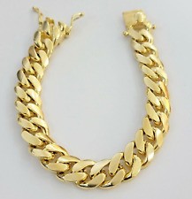 Mens heavy gold bracelet 