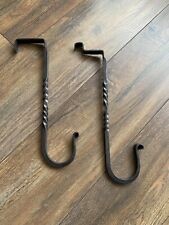 LEAF END Hand-forged Blacksmith Kitchen utensil pot pan s hook rail rack  holder