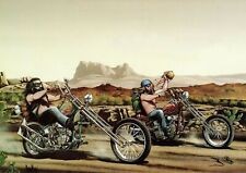 David Mann Collection for Motorcycle Art Wall Decor Poster , no Framed