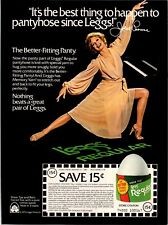 1980 L'eggs Undie-Leggs Panty-Pantyhose woman photo vintage print Ad