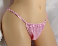 Orange Satin String Bikini panties, classic style for women and men!